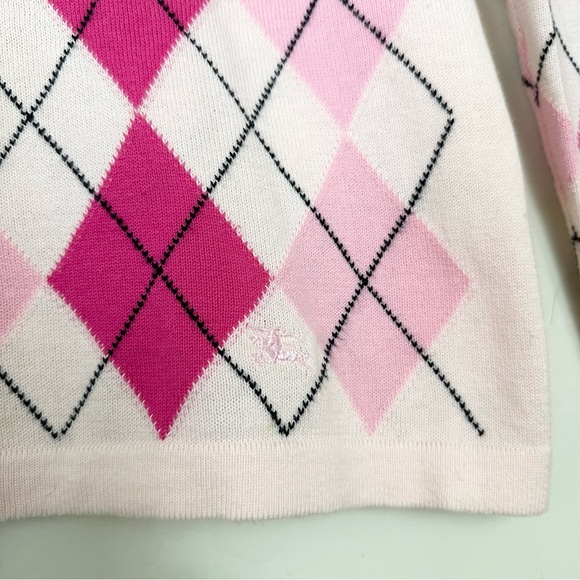 Burberry Argyle Plaid Pink Sweater Mean Girls - Picture 5 of 11